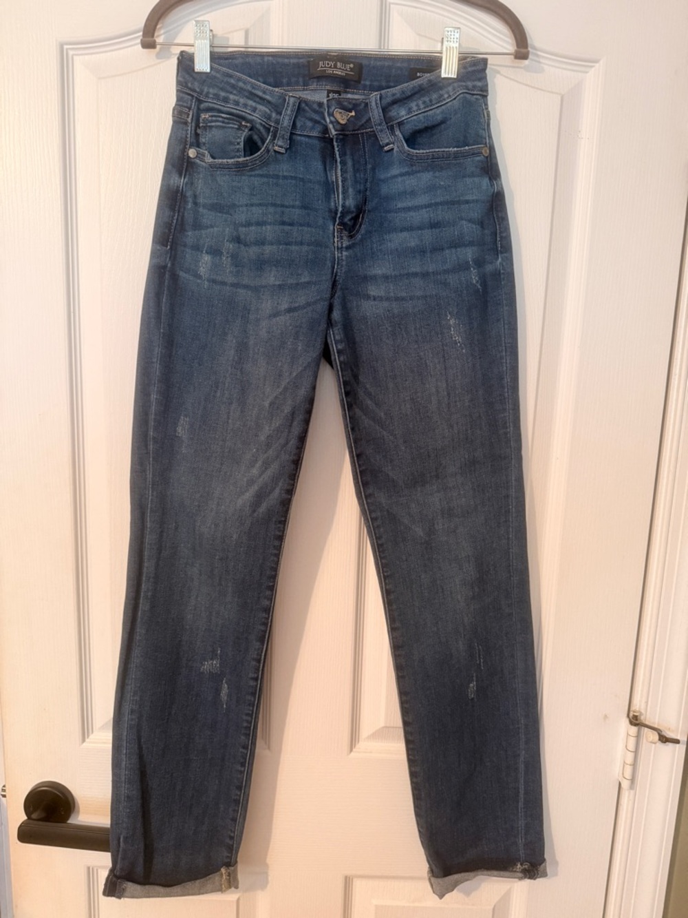 Judy Blue Medium Dark Blue Straight Leg Jeans 1/25